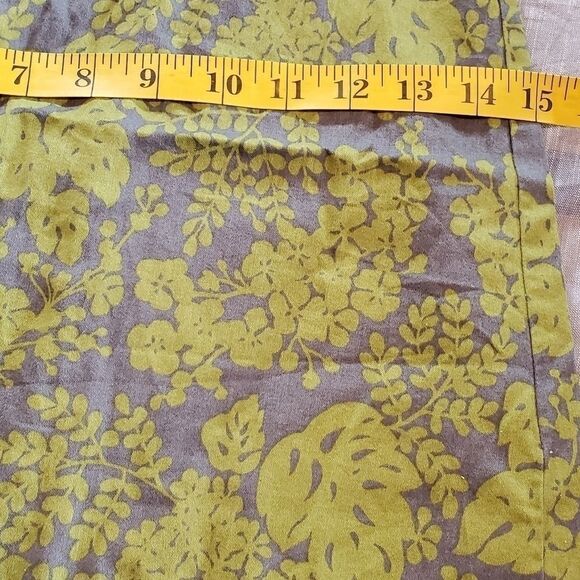 J.Crew Green & Gray Leaf Patterned Sun Dre… - Picture 4 of 4